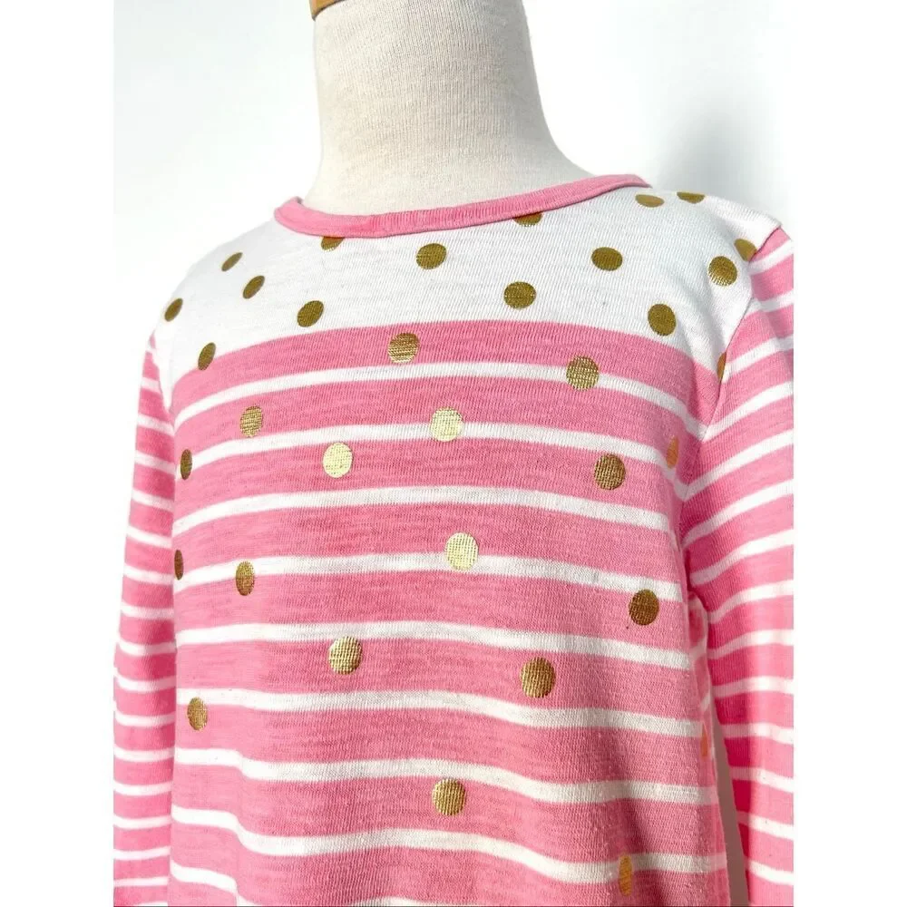 Mini Boden Toddler Girls 4/5 Striped Knit Patch Pocket Dress